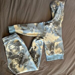 Old Navy Matching Sweat Set- Blue and Gray Tie-dye
